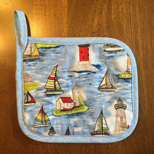 Handcrafted Lighthouse Potholder